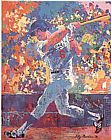 Leroy Neiman Steve Garvey painting